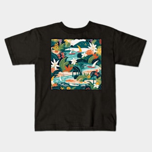 Summer Beach Vibes Kids T-Shirt